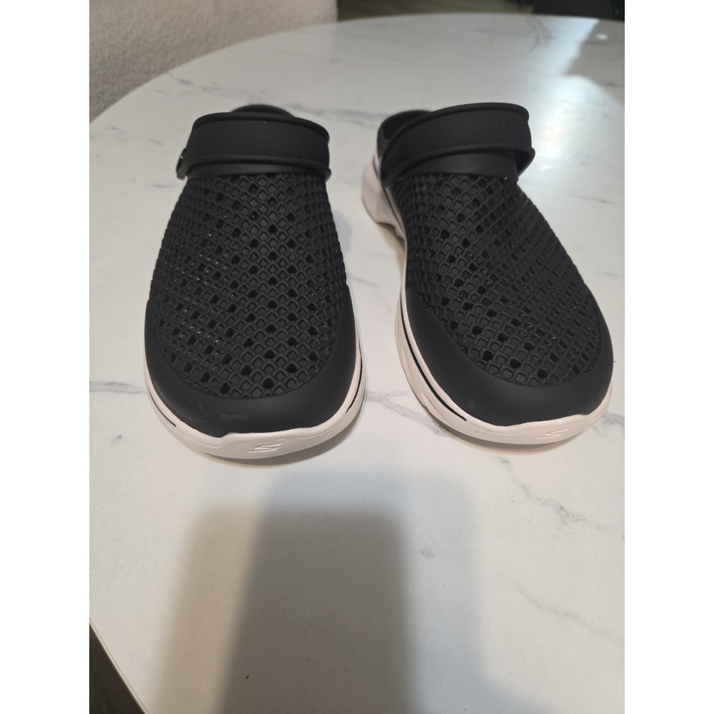 Skechers Foamies GO WALK 7 Women's 10 Black Backstrap Athletic Mules Sandals